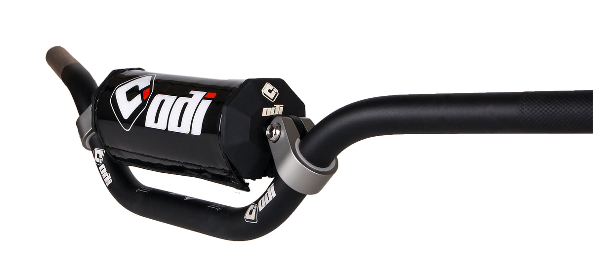 ODI Pee Wee 7/8 inch Offroad Handlebars - Black with Clamped Cross Brace and Bar Pad