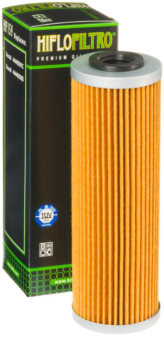 HifloFiltro HF159 Oil Filter for Ducati Motorcycles - OEM Replacement, Black