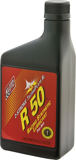 Klotz R50 Techniplate 16 oz. Synthetic Racing Oil for Power Valve Engines