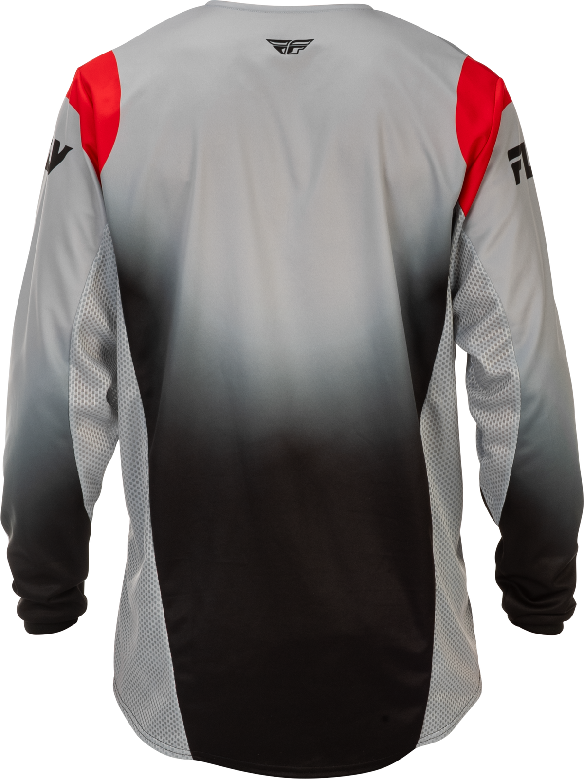 Fly Racing Kinetic Dbk Jersey Medium in Grey/Black/Red - Offroad Performance Shirt