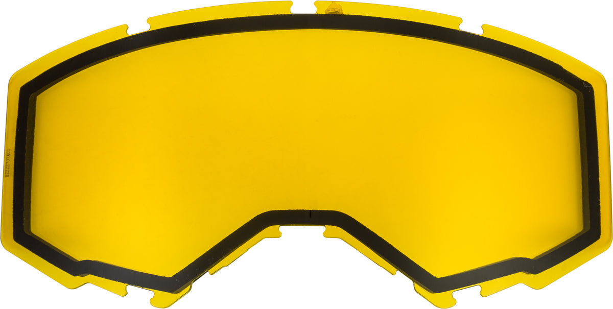 Fly Racing Dual Lens Without Vents for Adults in Yellow - FLB-012