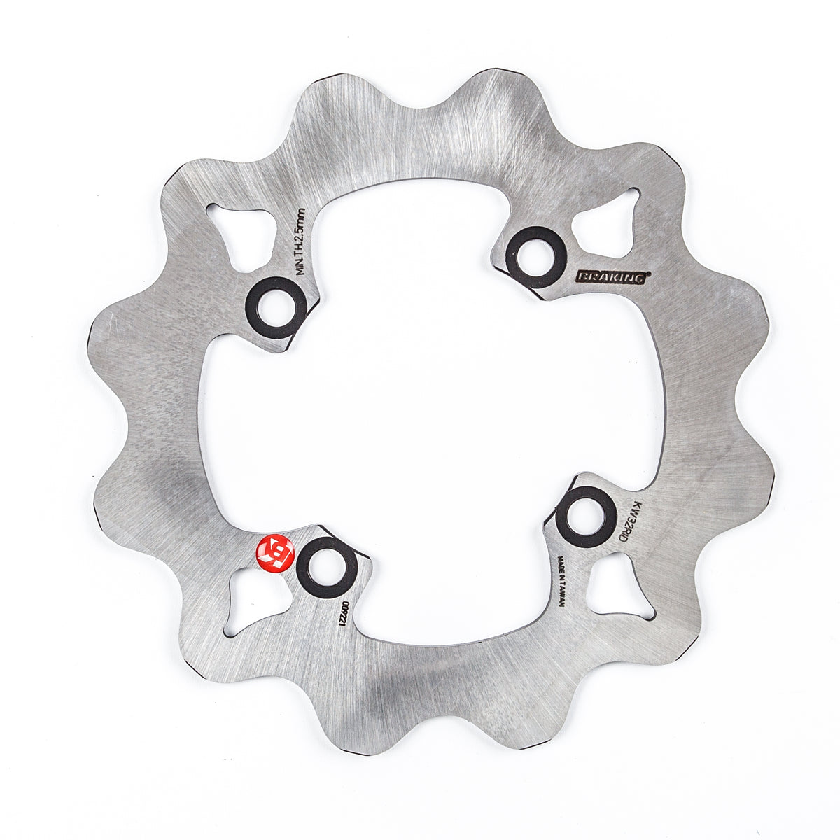 BRAKING Wave/Contour Offroad Brake Rotor for Kawasaki KX65 - Part Number KW32RID