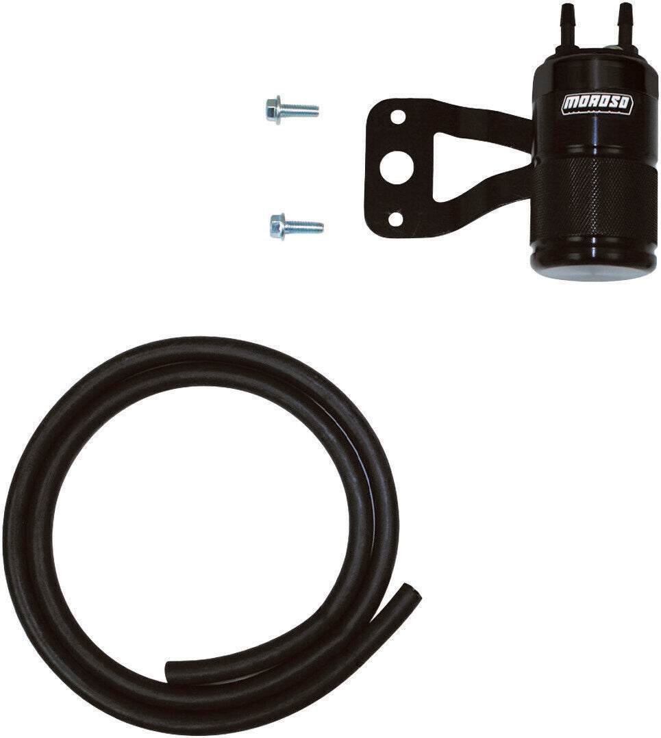 MOROSO Air Oil Separator V Twin Universal Breather System - Black