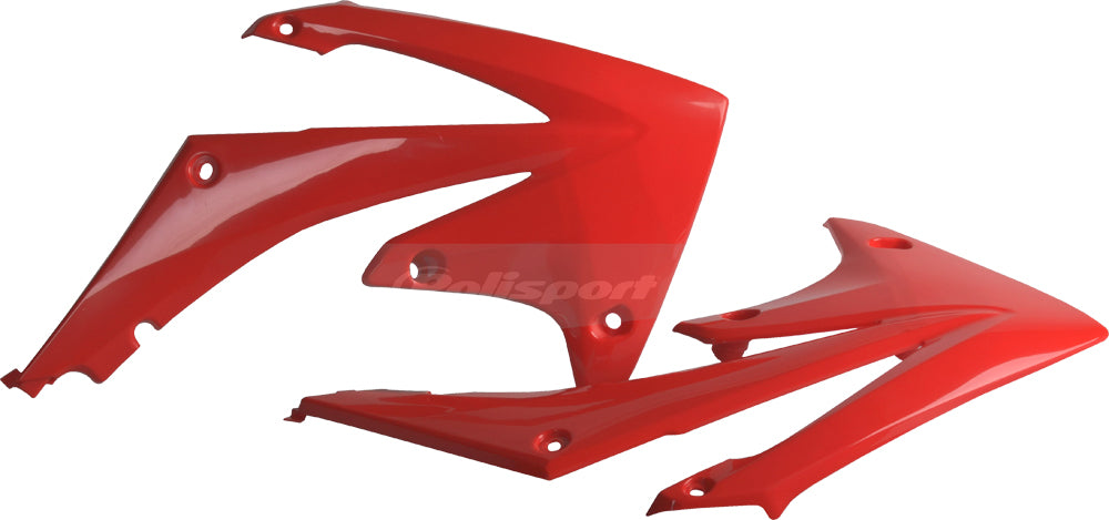 Polisport Radiator Shroud Red for Honda CRF450R and CRF250R Models