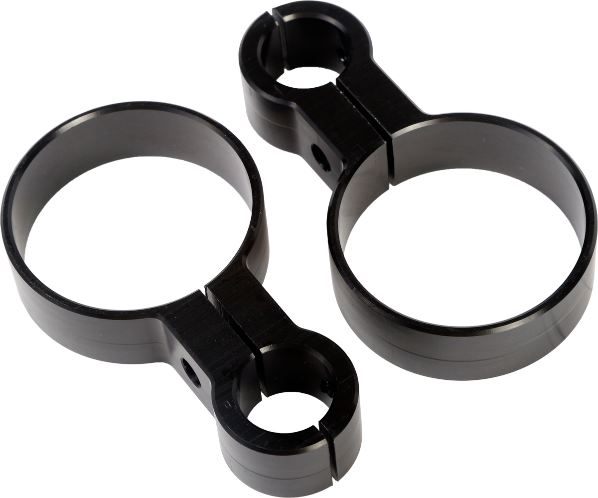 Hoffman Designs HDB-1012B Black Billet Shock Reservoir Mounts for Harley Davidson Bagger