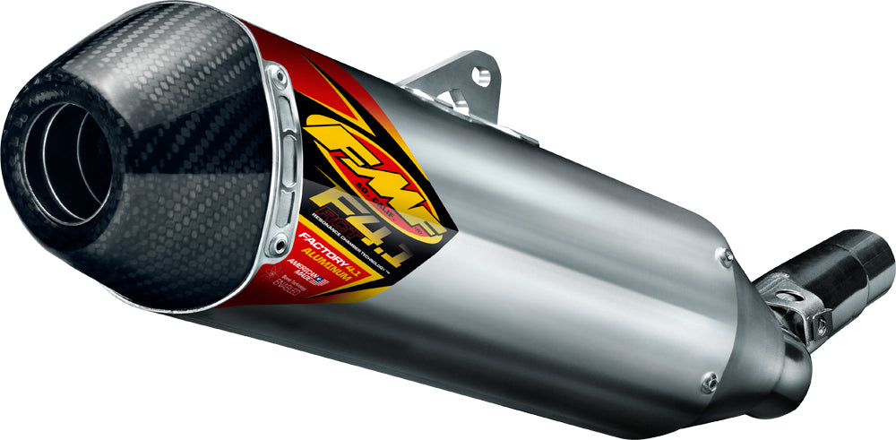 FMF Aluminum Factory 4.1 RCT Slip-On Exhaust with Carbon Endcap for Kawasaki KX450F