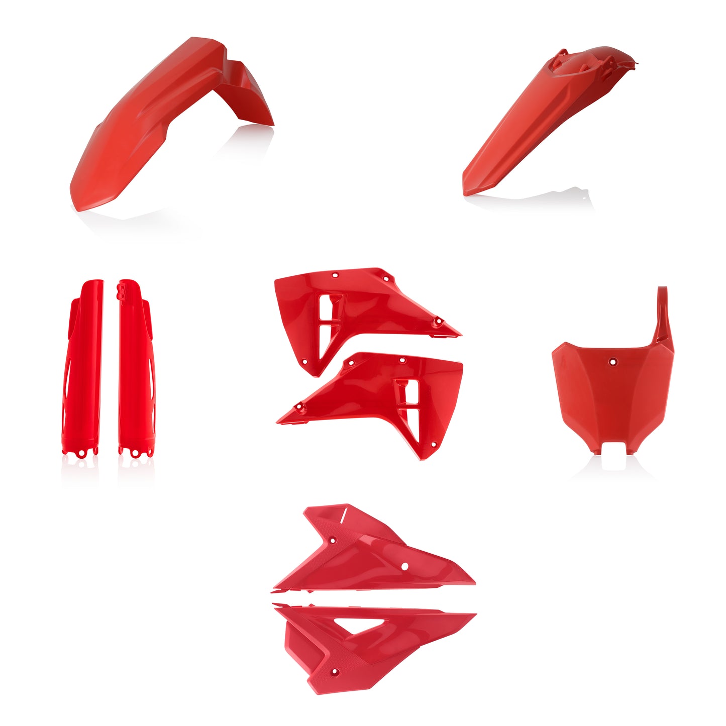 ACERBIS Full Hon Red Offroad Plastic Body Kit - Replacement Parts for Dirt Bikes