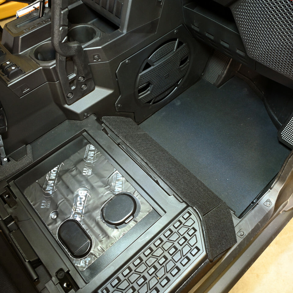 DEI 902414 Heavy-Duty ATV/UTV Floor Mat Set – 3 Piece Polished Rubber Sound Deadening Liners