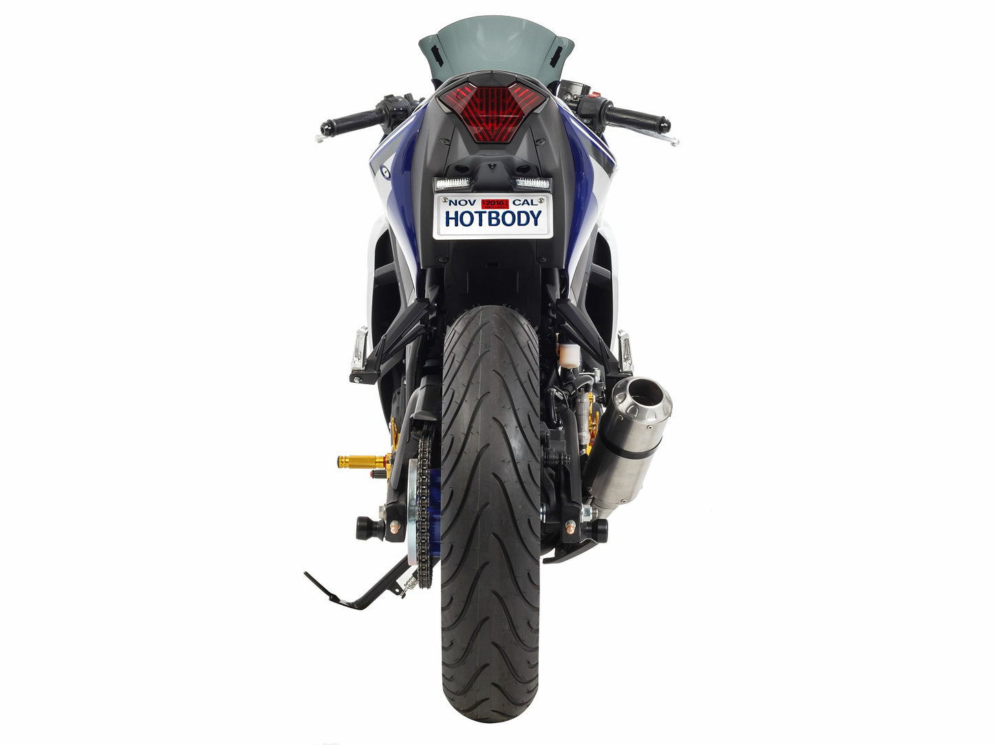HOTBODIES Fender Eliminator Kit for Yamaha YZF-R3 (2015-2022), Textured Black - Part 81502-1000