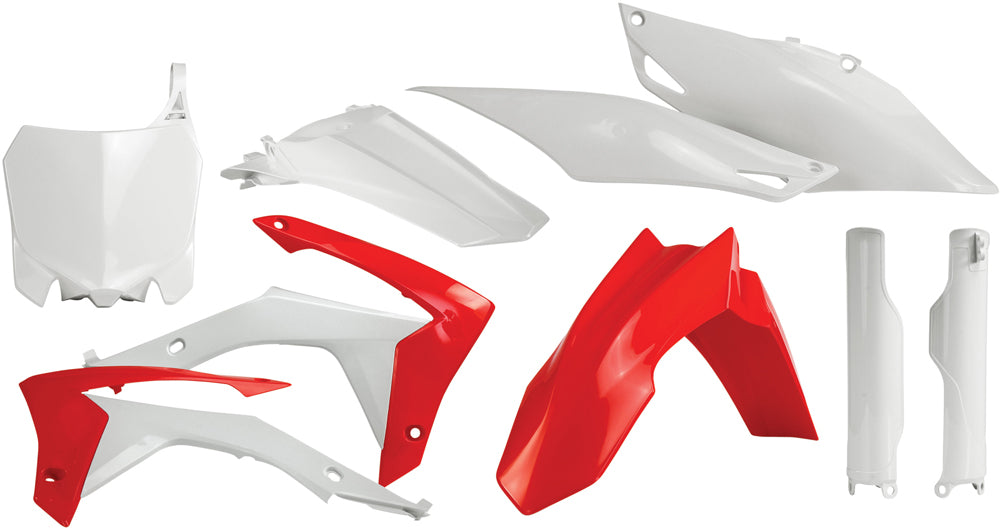 ACERBIS Full Plastic Kit for Honda CRF450R & CRF250R (2013-2017) - Red/White Offroad Body Replacement