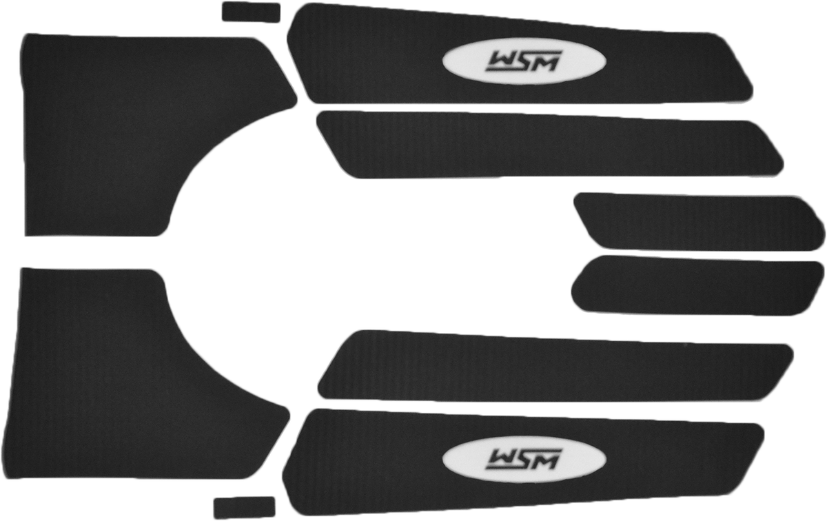 WSM Traction Mat Yamaha XL & XLT Series Replacement Body Parts - Black