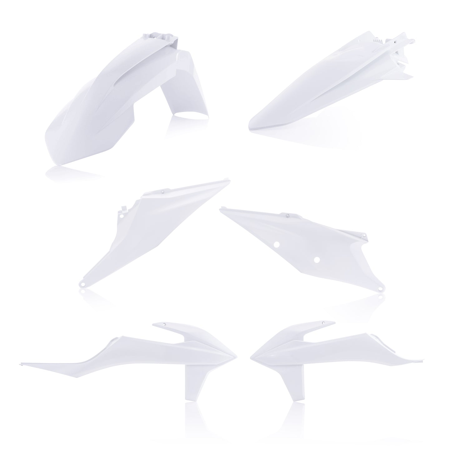 ACERBIS Plastic Body Kit for KTM 500 EXC-F and 350 EXC-F Models, White