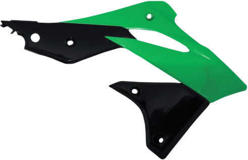 ACERBIS Radiator Shrouds for Kawasaki KX250F 2013-2016 – Green and Black Offroad Replacement Body Parts