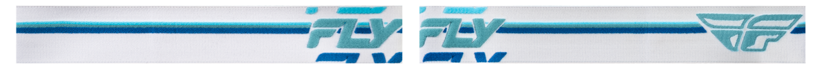Fly Racing Focus Snow Goggles White/Blue with Blue Mirror Lenses