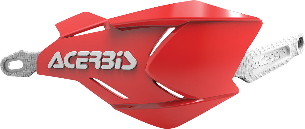 ACERBIS X Factory Handguard Red/White – Durable Offroad Motorcycle Handguards with Aluminum Construction and Replaceable Polypropylene Shield