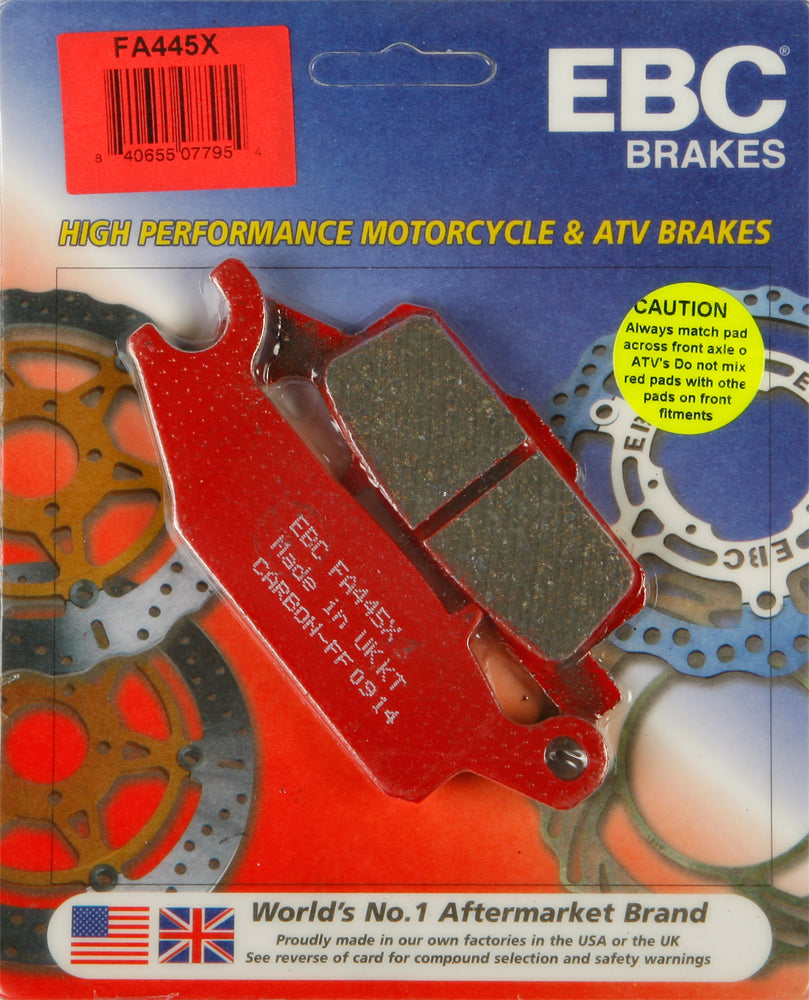 EBC FA445X Brake Pads for Yamaha YFM550FG Grizzly FI 4WD ATV/UTV