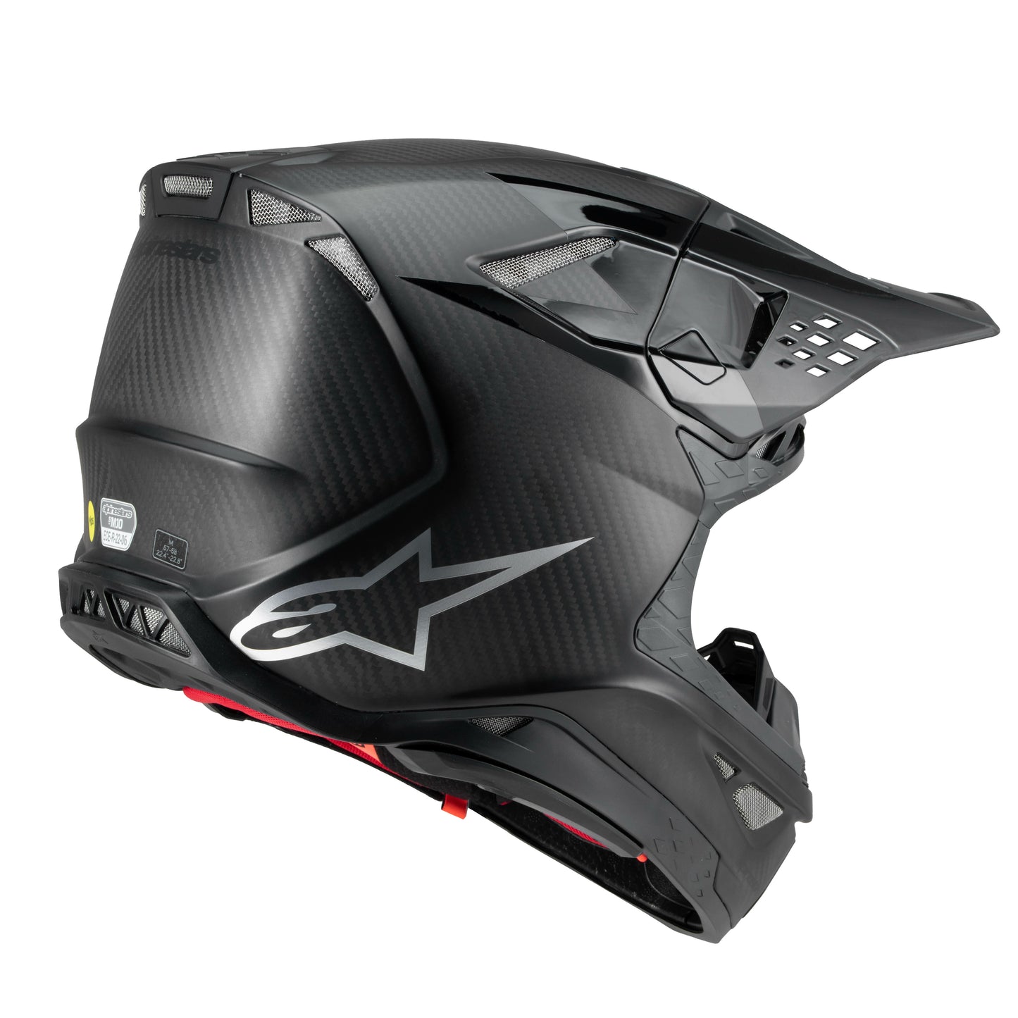 Alpinestars Supertech M10 Fame Off-Road Helmet - Black/Carbon, Large