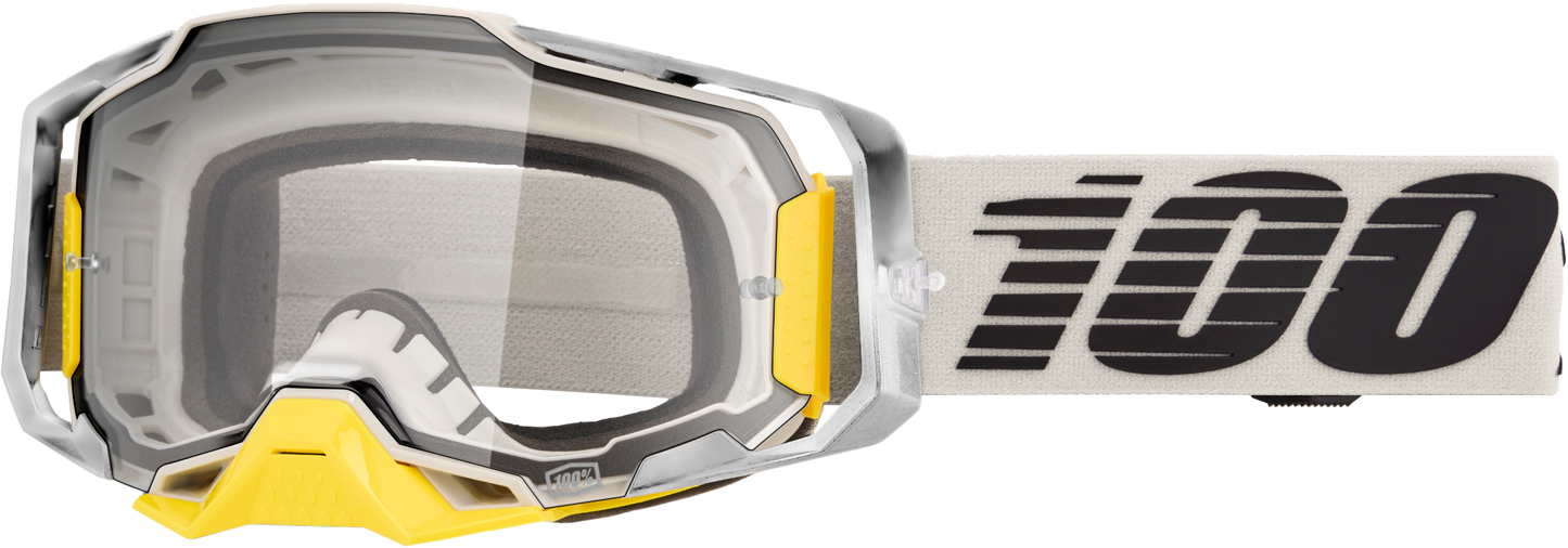 100 Percent Armega Goggle with Clear Lens – Offroad Impact-Resistant Eyewear