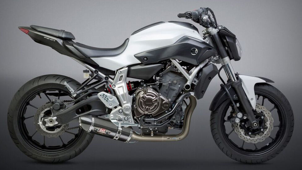 Yoshimura R-77 Full System Exhaust for Yamaha FZ-07 and XSR700 - Carbon Fiber