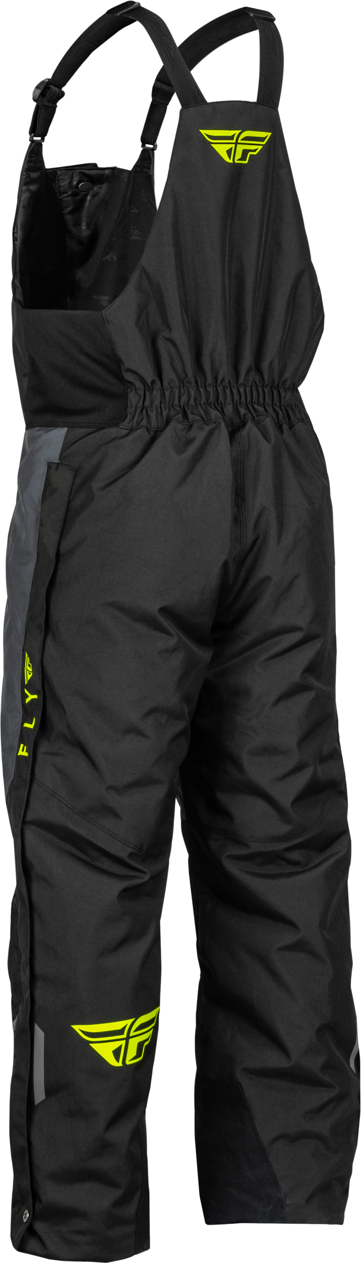 Fly Racing Outpost Bib Pants 3X-Large Black, Grey & Hi-Vis Yellow for Snow Riding
