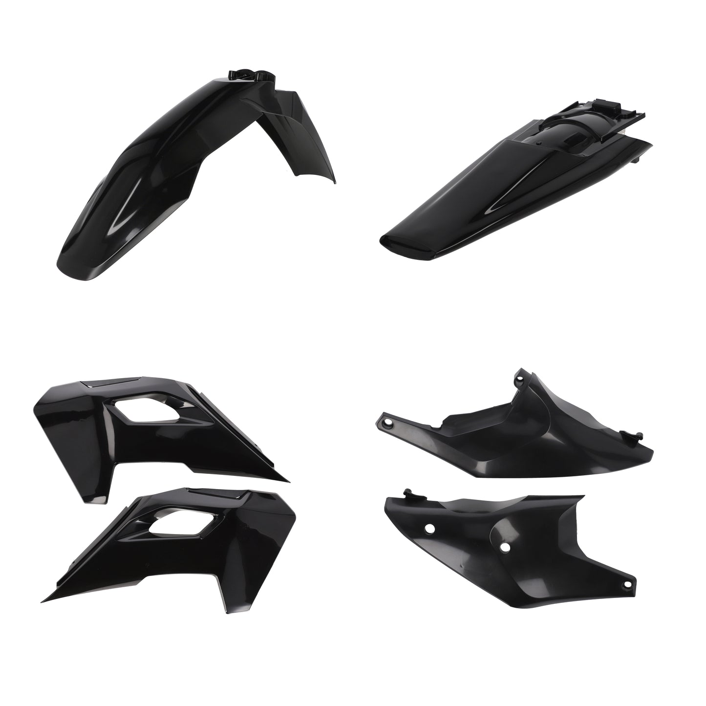 ACERBIS Plastic Kit Hus Black - Offroad Replacement Body Parts