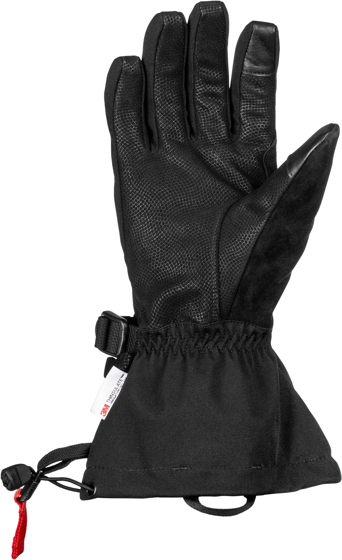 Fly Racing Title Heated Gauntlet Gloves Small Grey/Black/Red