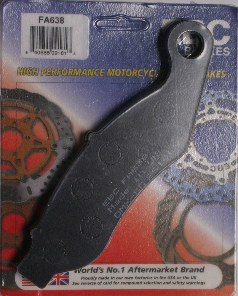 EBC Fa638 Organic Brake Pads for Harley-Davidson V-Twin Models