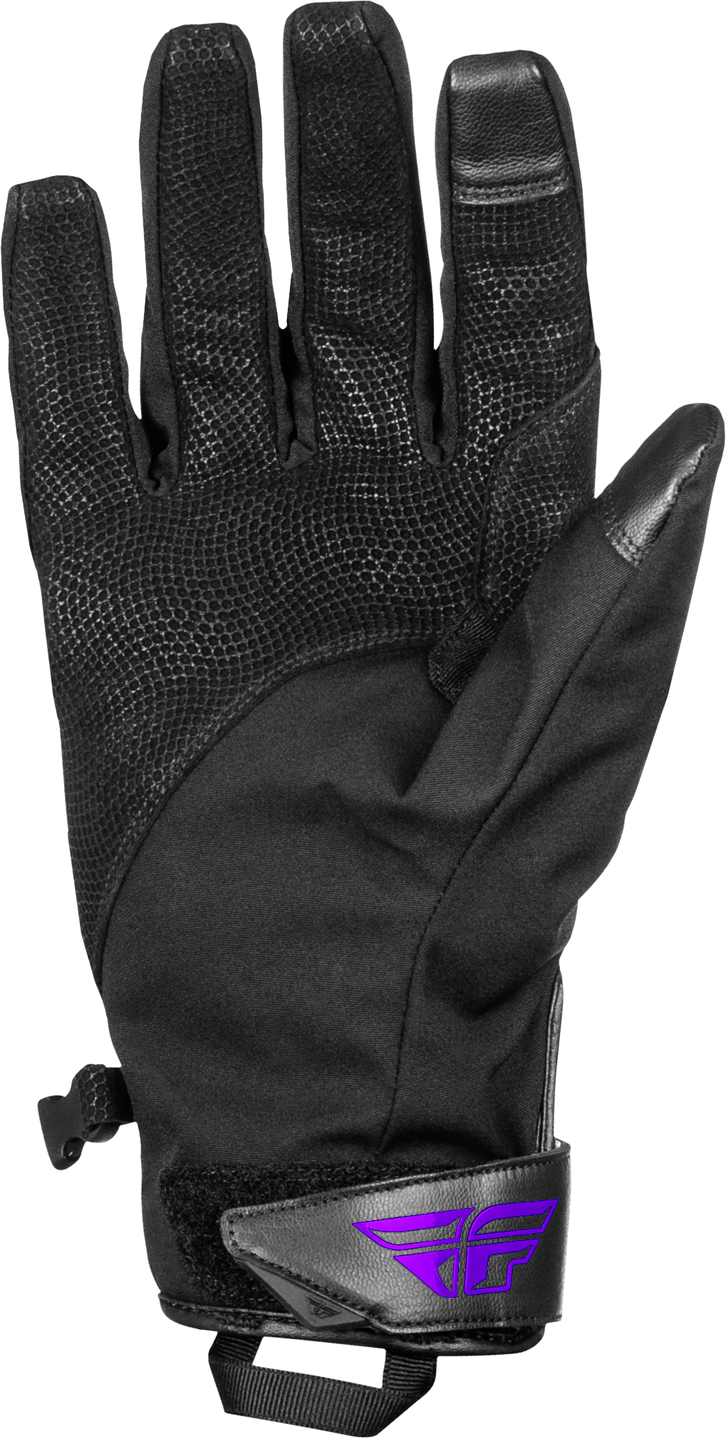 Fly Racing Title Long Gloves Black/Purple Large – Snow Midweight Gloves with Heated Technology