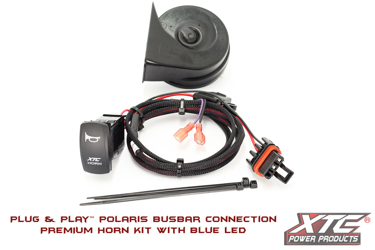 XTC Power Products Horn Kit PNP Pol - Loud Low Tone Automotive Horn for ATV/UTV