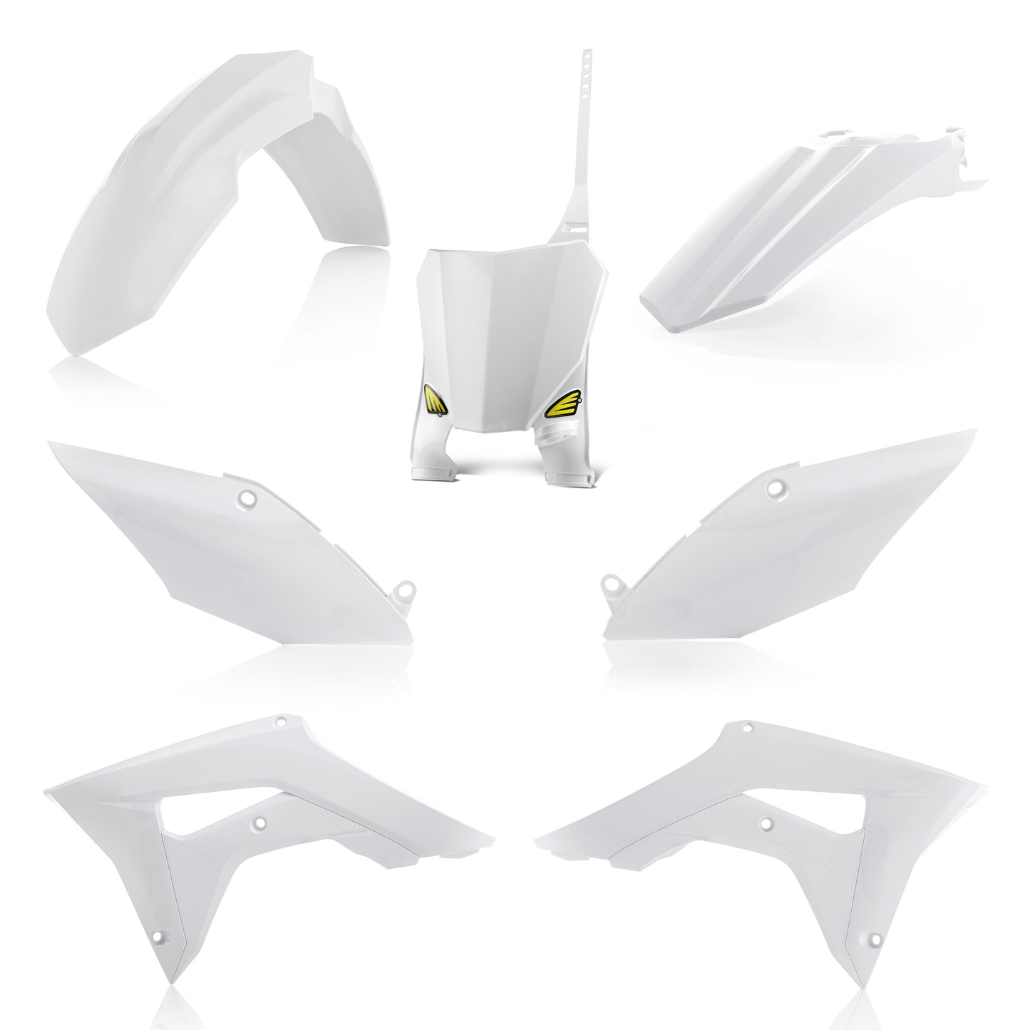 Cycra 1CYC-9420-42 5 Piece White Offroad Body Kit for ATV and Dirt Bikes