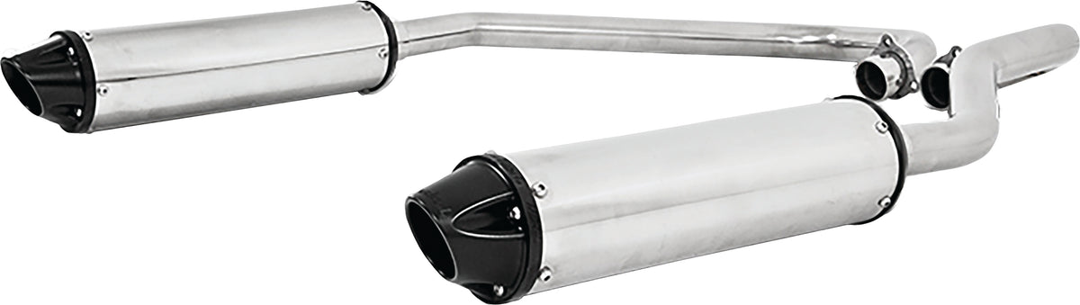 MBRP Dual Slip-On Exhaust System with Performance Muffler for Polaris RZR 900 Series