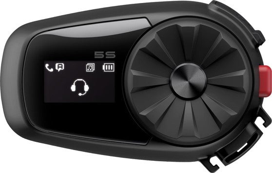 SENA 5S Bluetooth Headset and Intercom Dual - HD Speakers, 700m Range with LCD Display