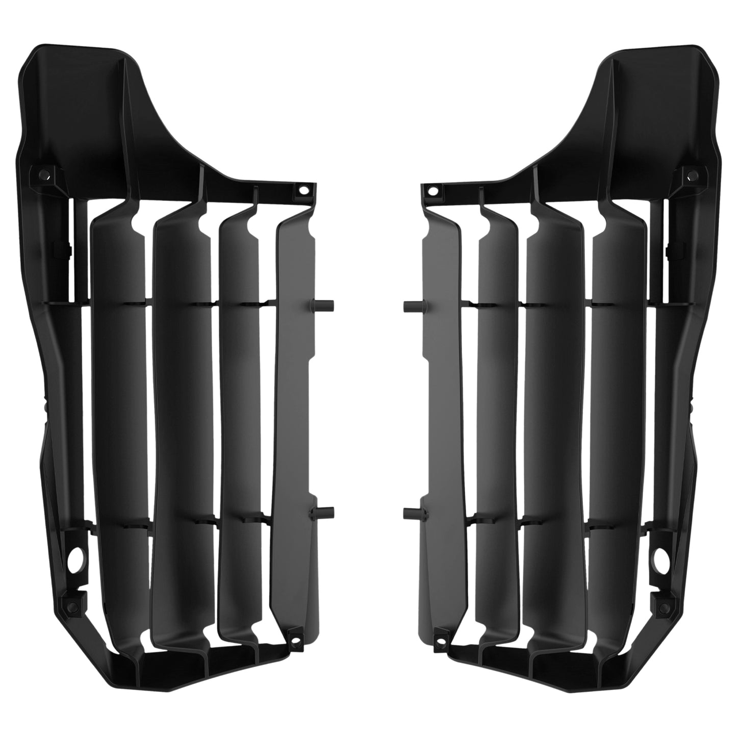 POLISPORT Radiator Louvers for Honda CRF250R 2020-2021 – Black Off-Road Replacement Body Part