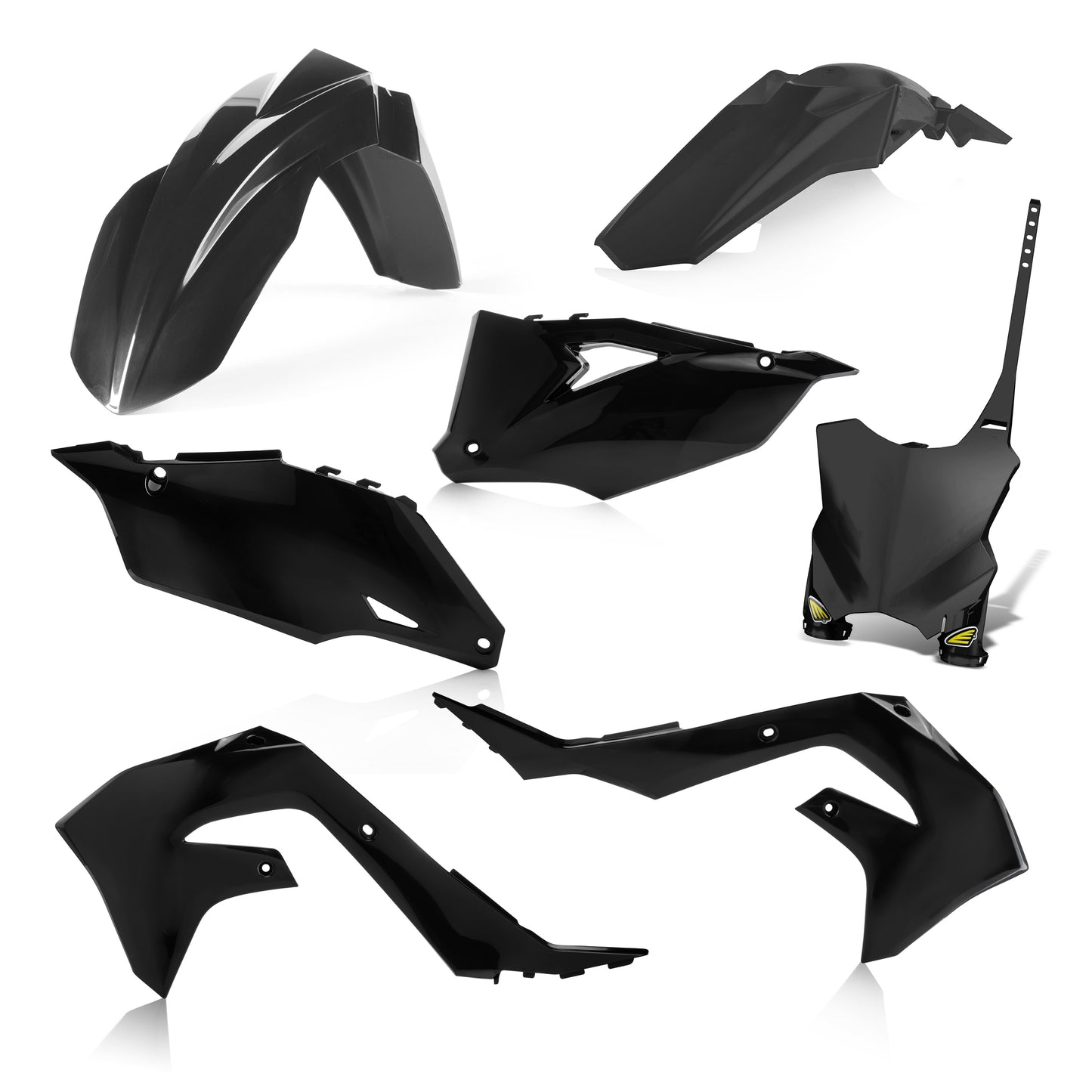 Cycra 1CYC-9425-12 5-Piece Offroad Body Kit in Black for ATV and Dirt Bikes
