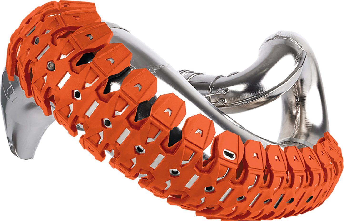 POLISPORT Armadillo Pipe Guard Orange for Offroad Motorcycles - Fits Yamaha YZ250X, KTM 150 XC, Husqvarna TX 300
