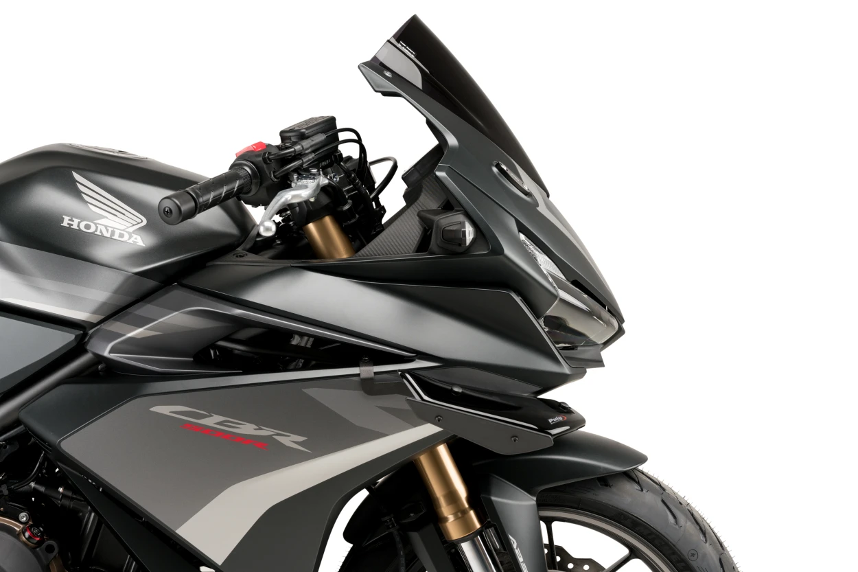 PUIG Sport Side Spoilers Black Hon for Motorcycle – Aerodynamic Body Accessories