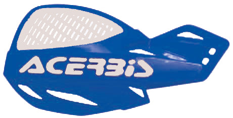 Acerbis Uniko Vented Handguards for Offroad Motorcycles - Blue and White