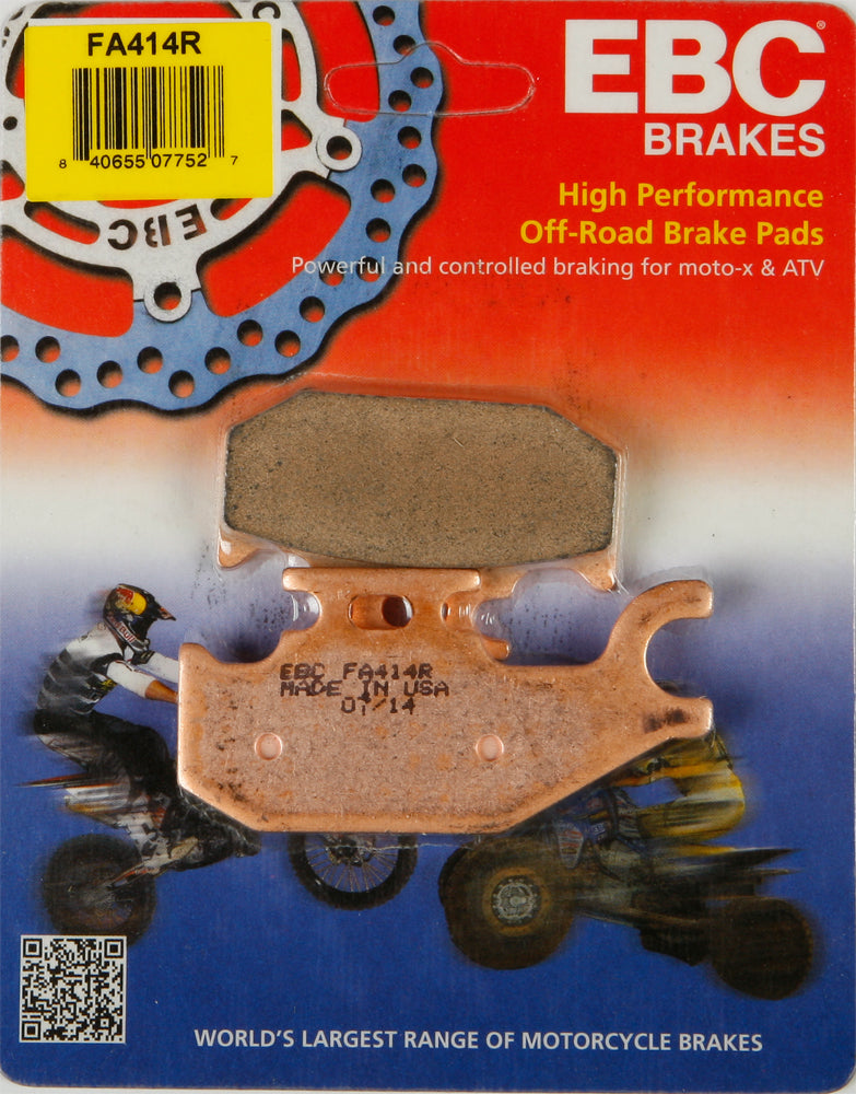 EBC FA414R Brake Pads for Suzuki ATV/UTV - Reliable Braking Performance