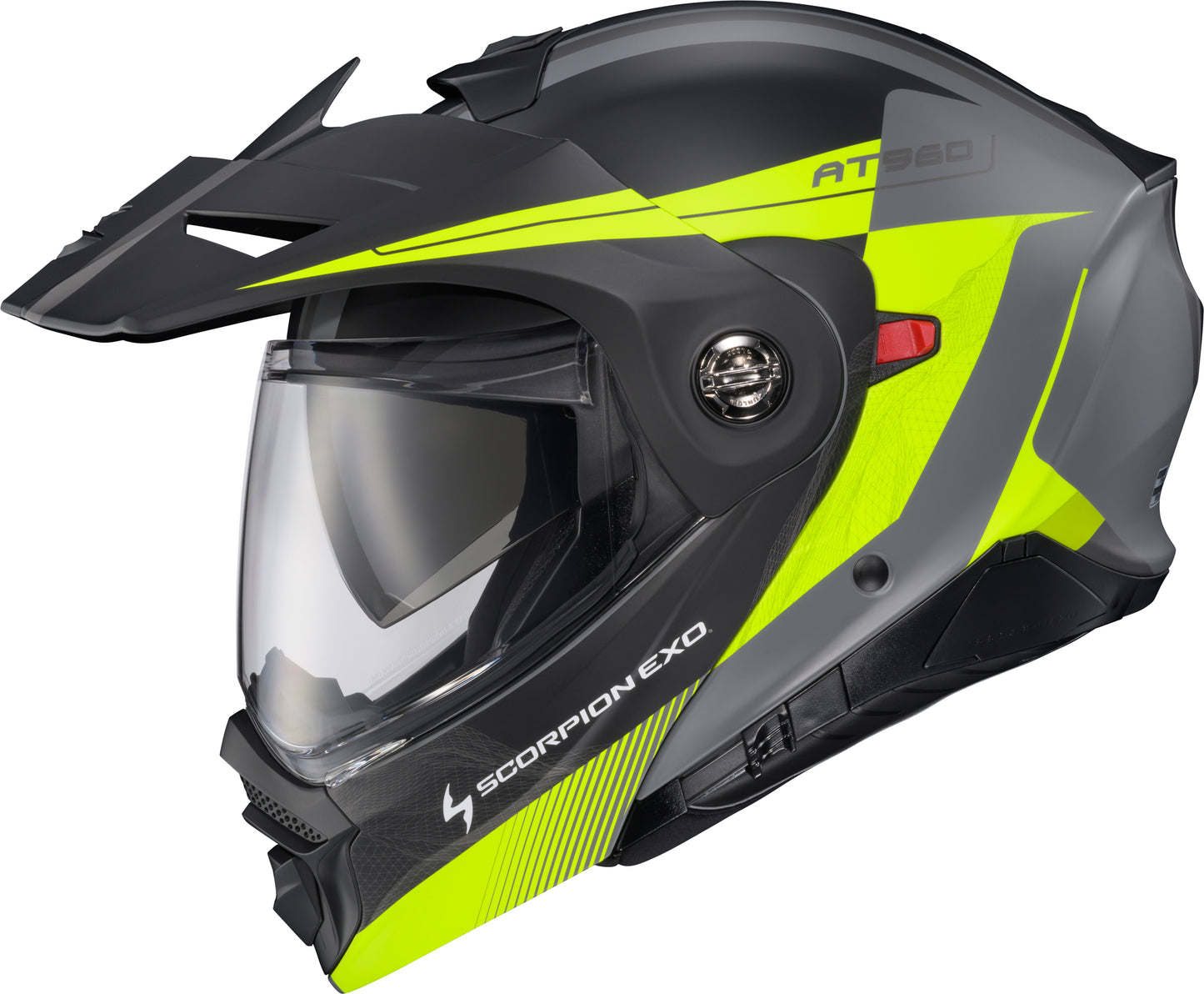 Scorpion EXO EXO-AT960 Modular Helmet Topographic 2 Hi-Vis Grey - Medium