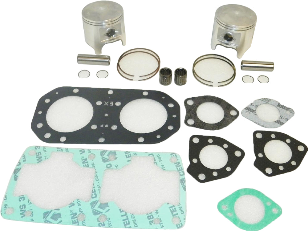 WSM Complete Top End Kit for Kawasaki X2 & TS Models - Piston, Rings, Bearings & Gaskets