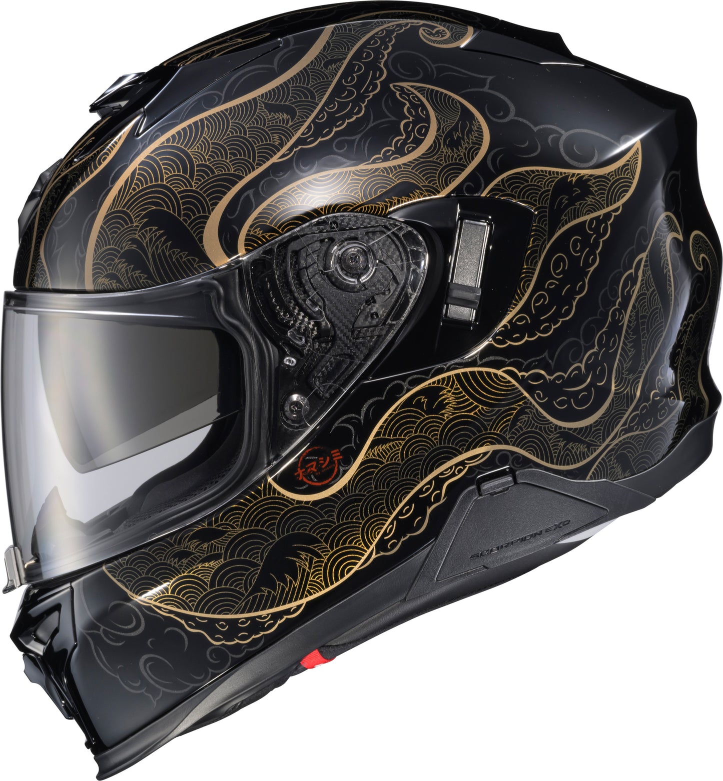 Scorpion EXO T520 Nama-Shimi Full-Face Helmet - Black/Gold X-Small