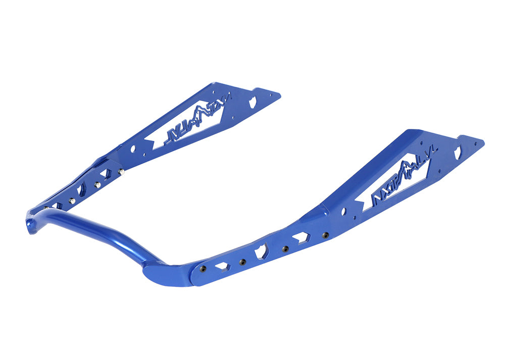PRO ARMOR NXPRB234-PBL Rear Bumper for Polaris 2022 RMK Khaos Matryx – Black and Blue Snow Bumper with Reinforced Mounting