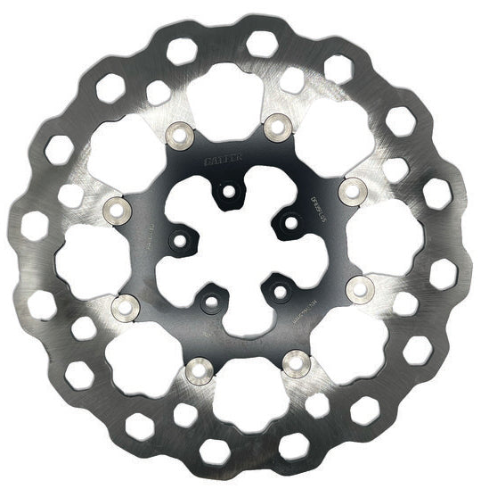 GBRAKES Rotor 12.5-inch Floating Cubiq FR Black for Harley Davidson V-Twin Models