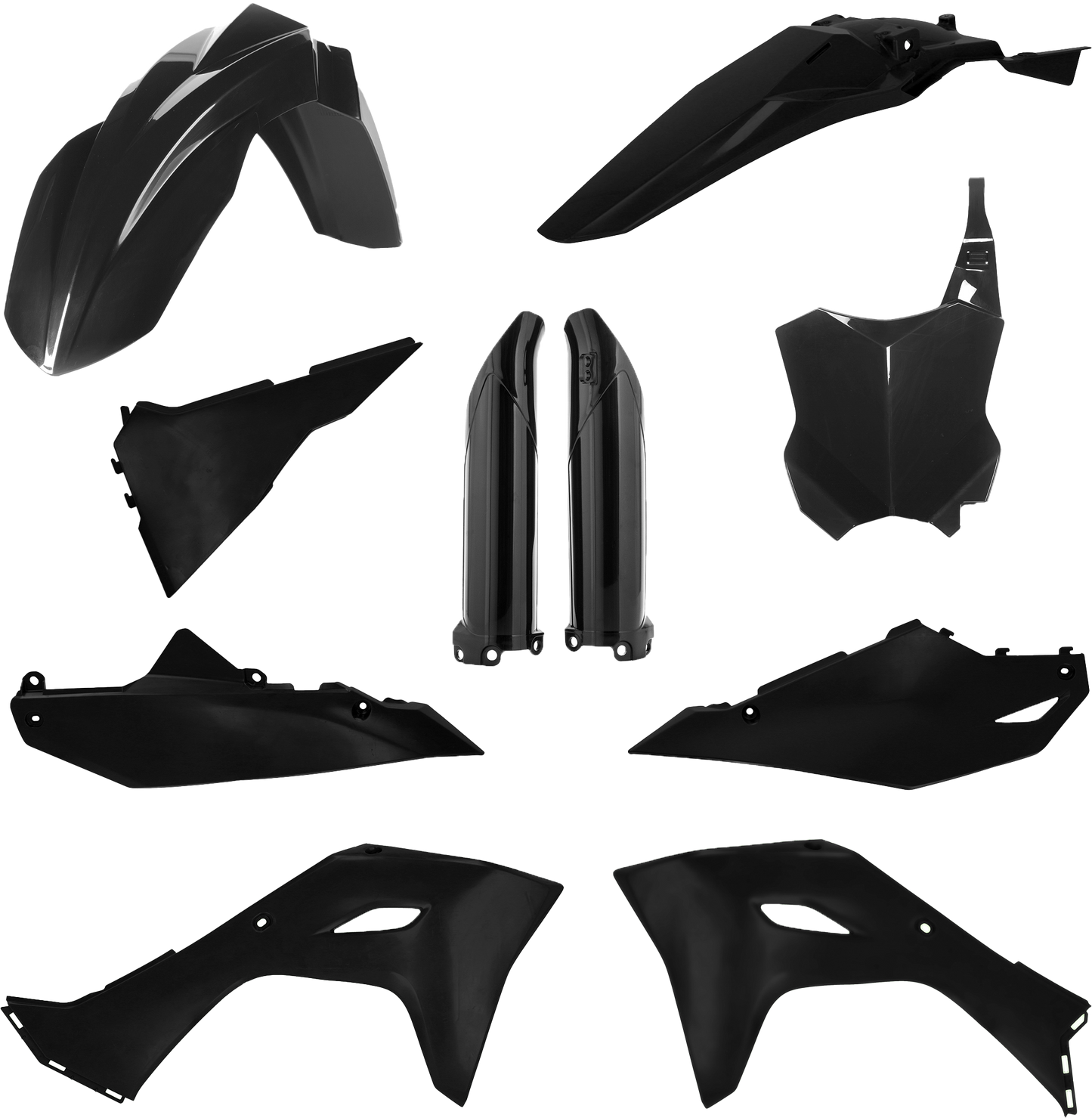 ACERBIS Full Plastic Kit for Kawasaki KX450F and KX450X in Black