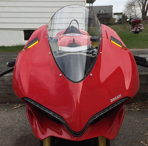 NEW RAGE CYCLES Mirror Block Off Turn Signals for Ducati 1299 Panigale (2015-2017)