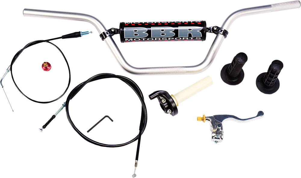 BBR H Bar Kit Black for Honda CRF110F (2013-2018) - Handlebar & Controls Upgrade