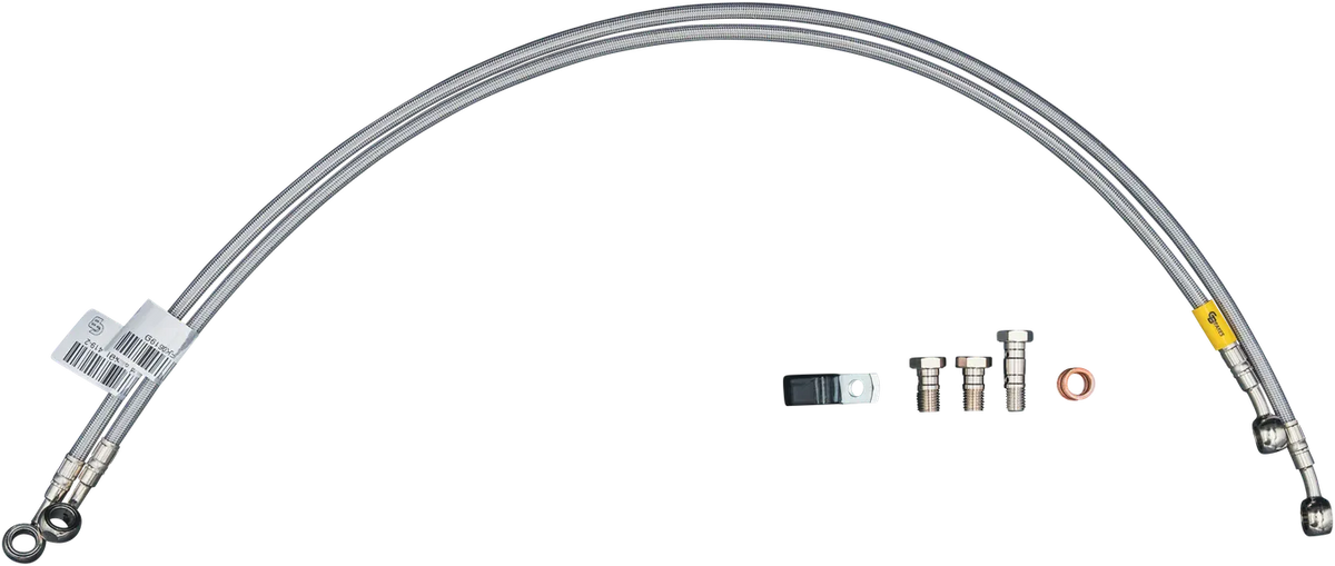 GBRAKES 17-10234 FK003D806-6 2 Line Front Brake Line Kit for Rear Street Bikes