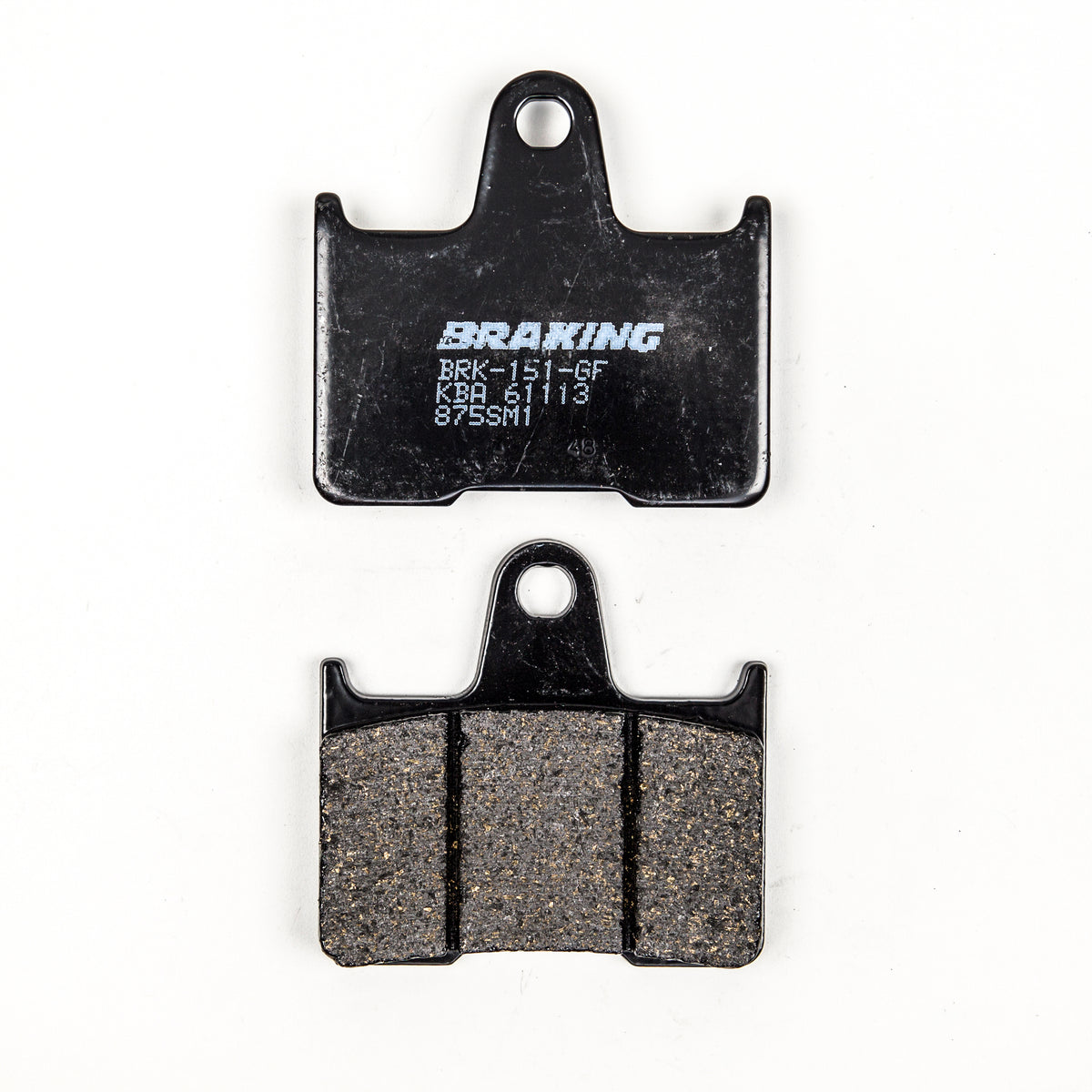 BRAKING Part Number 875SM1 Semi Metallic Brake Pad Set for Kawasaki ZX1400 Ninja ZX-14R