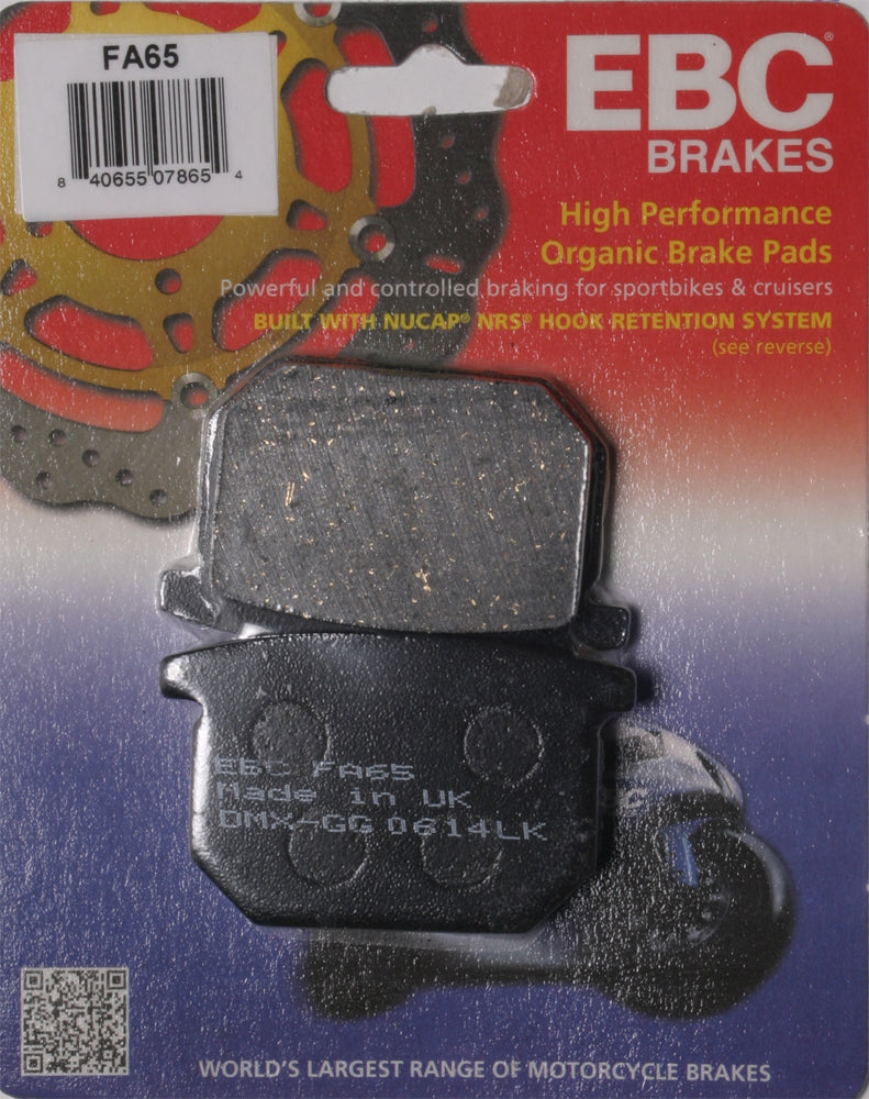 EBC FA65 Organic Brake Pads for Suzuki GS and GSX Models