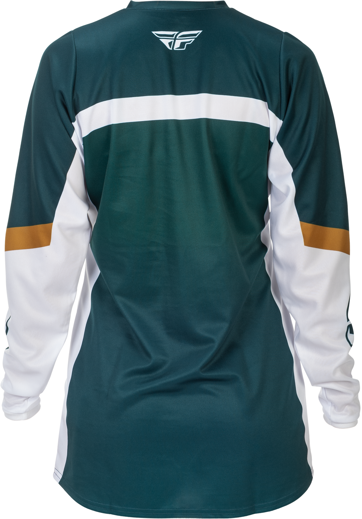 Fly Racing Women's F-16 Offroad Jersey - Teal, White & Gold, 2X-Large